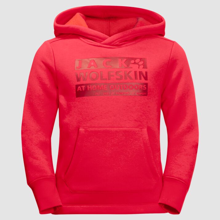 Hoody Jack Wolfskin Brand Niños Rojos Mexico-8674921